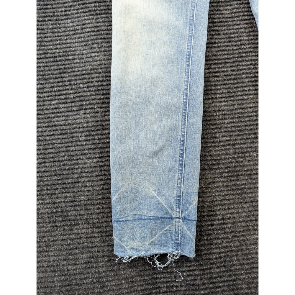 Express Stretch Denim Perfect Ankle High Rise Jeans Womens 2S Blue Cotton Skinny - Picture 4 of 16